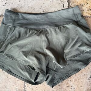 LIKE NEW OLIVE GREENOutdoor Voices Green Athletic Shorts Lightweight Performance